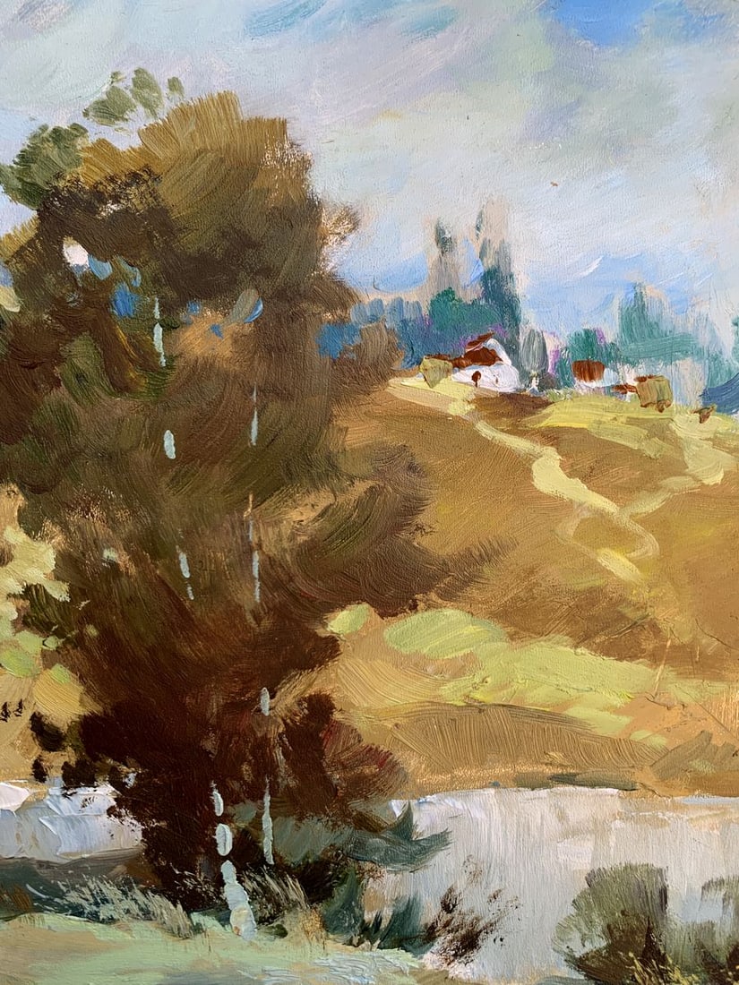 Oil painting Village pond Yuriy Suprunchuk - 10