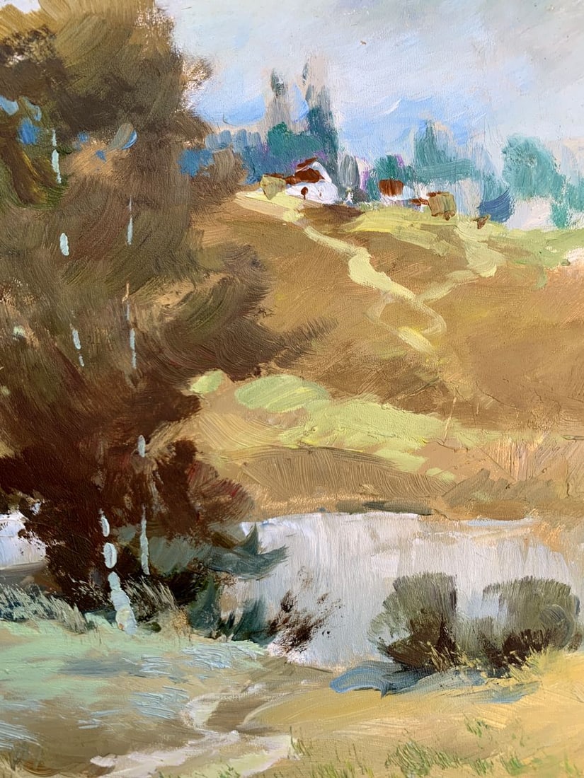 Oil painting Village pond Yuriy Suprunchuk - 11