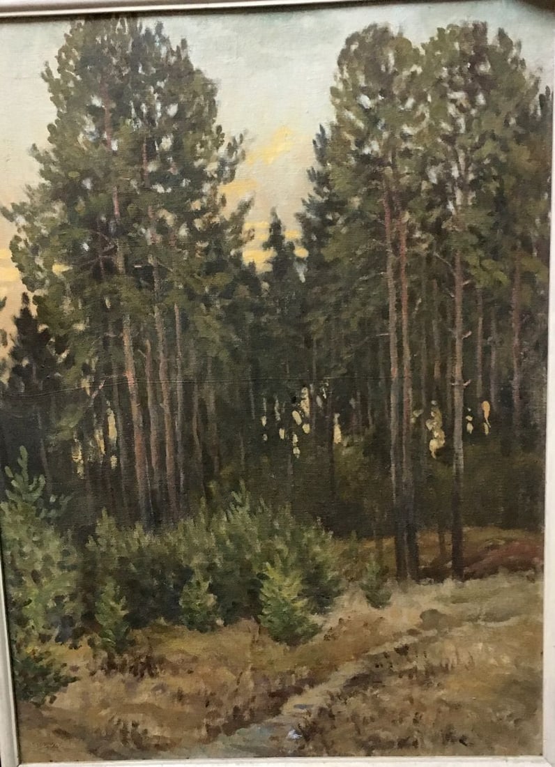 Oil painting The road to the forest Alexander Georgievich Cherkass: Title : Oil painting The road to the forest Alexander Georgievich Cherkass Description: No589 *** ABOUT THIS PAINTING *** * TITLE: "The road to the forest" - the signature is real * ARTISTS: