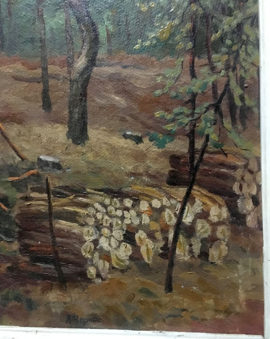 Oil painting Sawmill Alexander Georgievich Cherkass - 3