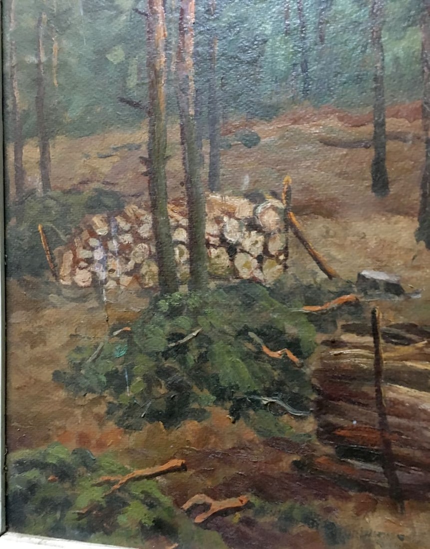 Oil painting Sawmill Alexander Georgievich Cherkass - 4