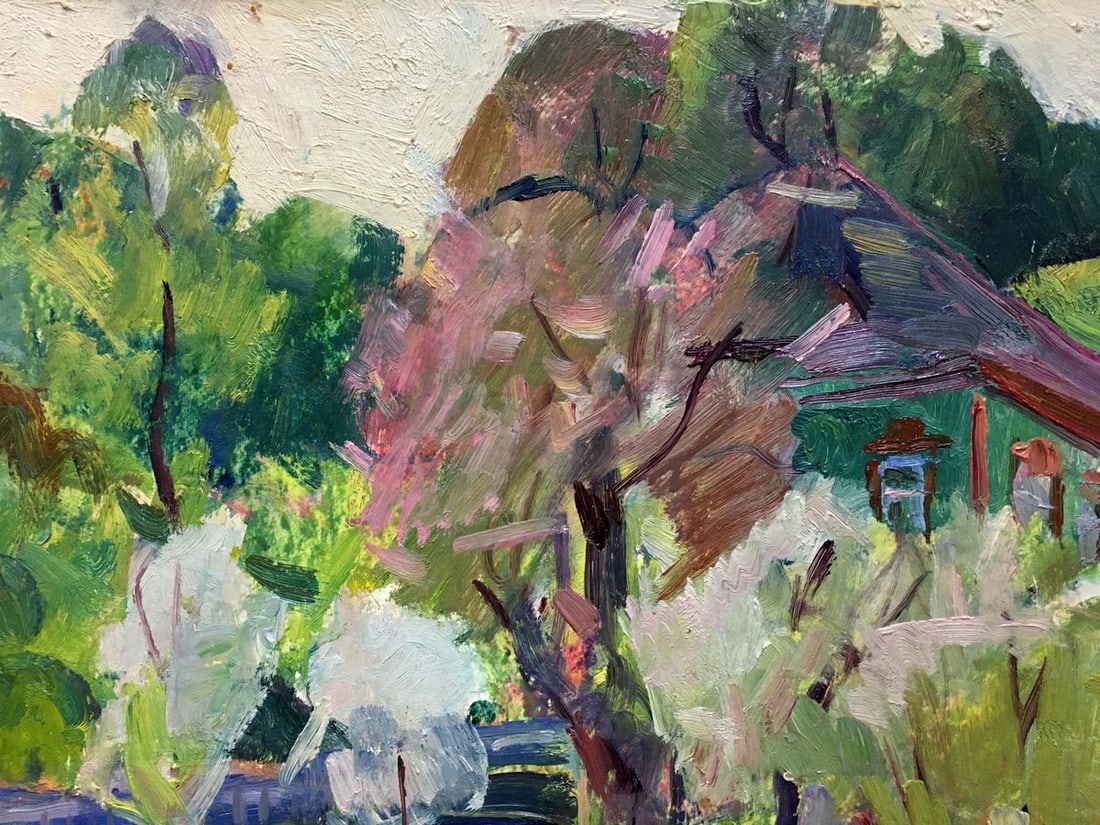 Oil painting House in the forest Naumova Tamara Sergeevna - 2