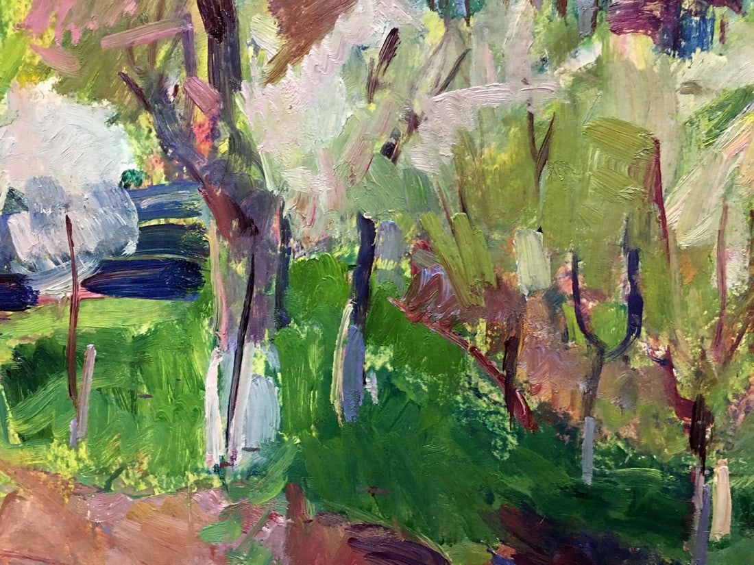 Oil painting House in the forest Naumova Tamara Sergeevna - 5