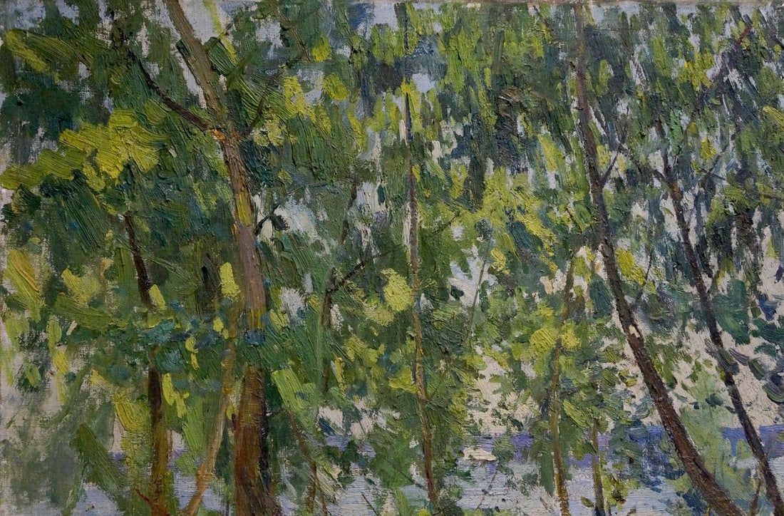 Oil painting A park Latunov Grigory Antonovich - 3