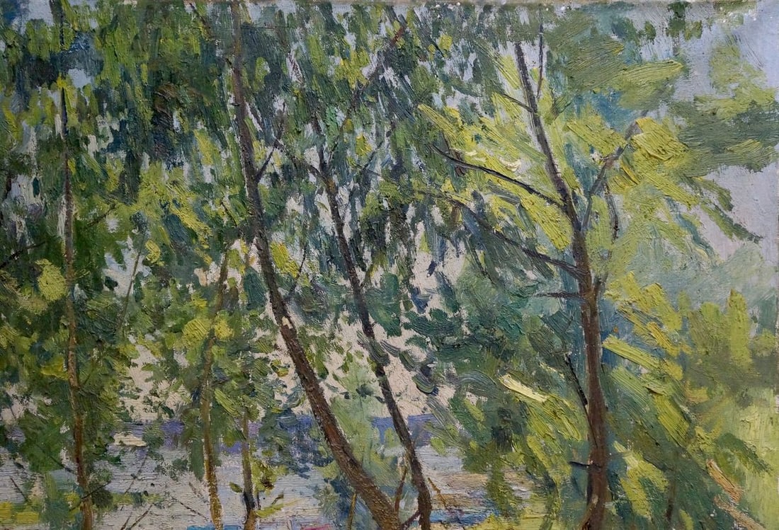 Oil painting A park Latunov Grigory Antonovich - 4