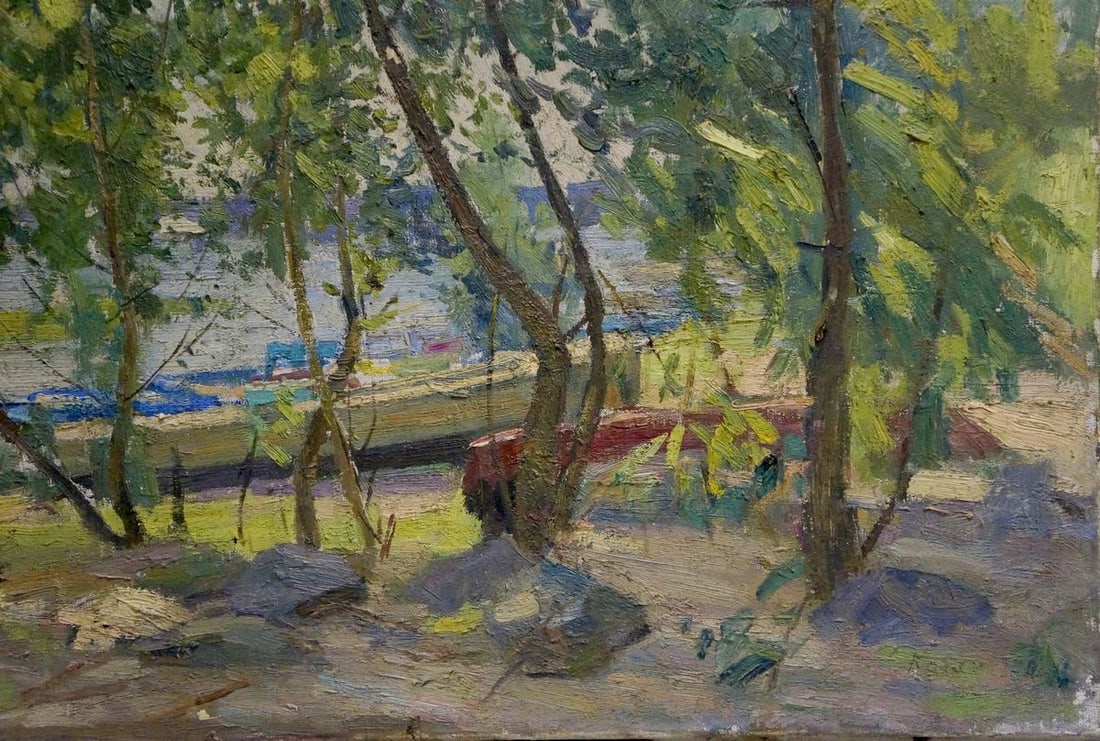Oil painting A park Latunov Grigory Antonovich - 5