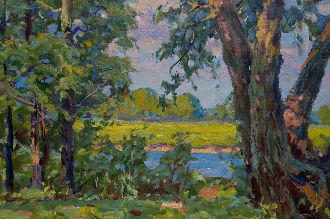 Oil painting By the river Fomin Anatoly Nikiforovich - 6