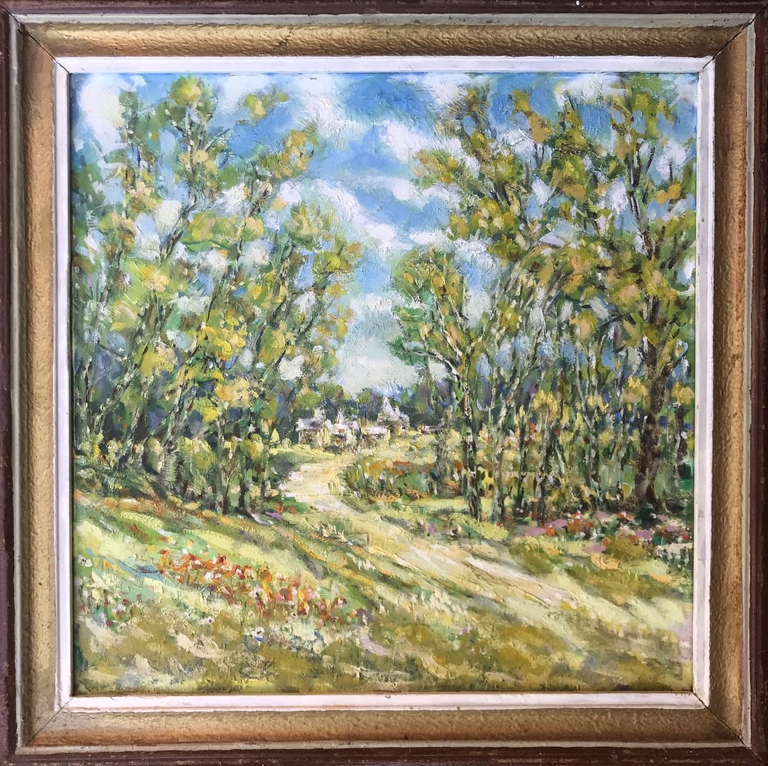 Oil painting Sunny day Shapoval Ivan Leontyevich: Title : Oil painting Sunny day Shapoval Ivan Leontyevich Description: NoAAA2973"Sunny Day" is a captivating oil painting that showcases the beauty and serenity of a picturesque landscape. The artist m
