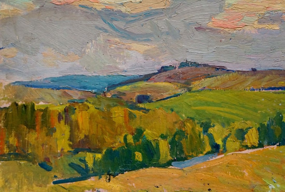 Oil painting The road to the city Shepetovsky Vitaly Yakovlevich - 2
