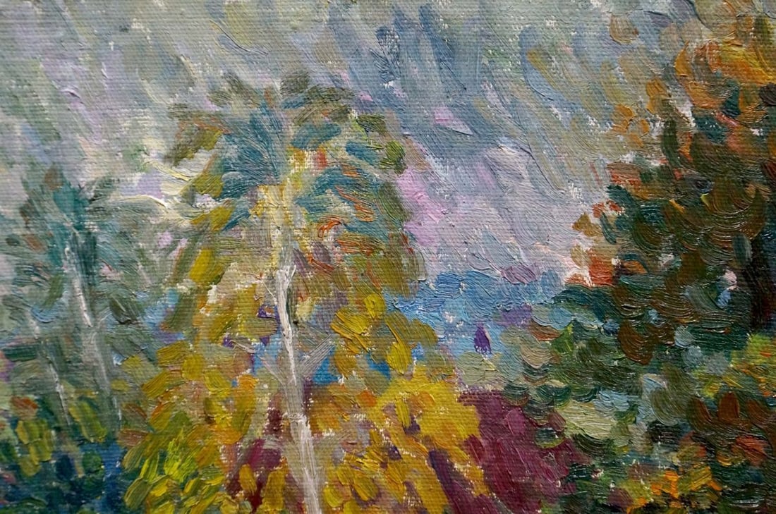 Oil painting Forest landscape Gan Nina Sergeevna - 3