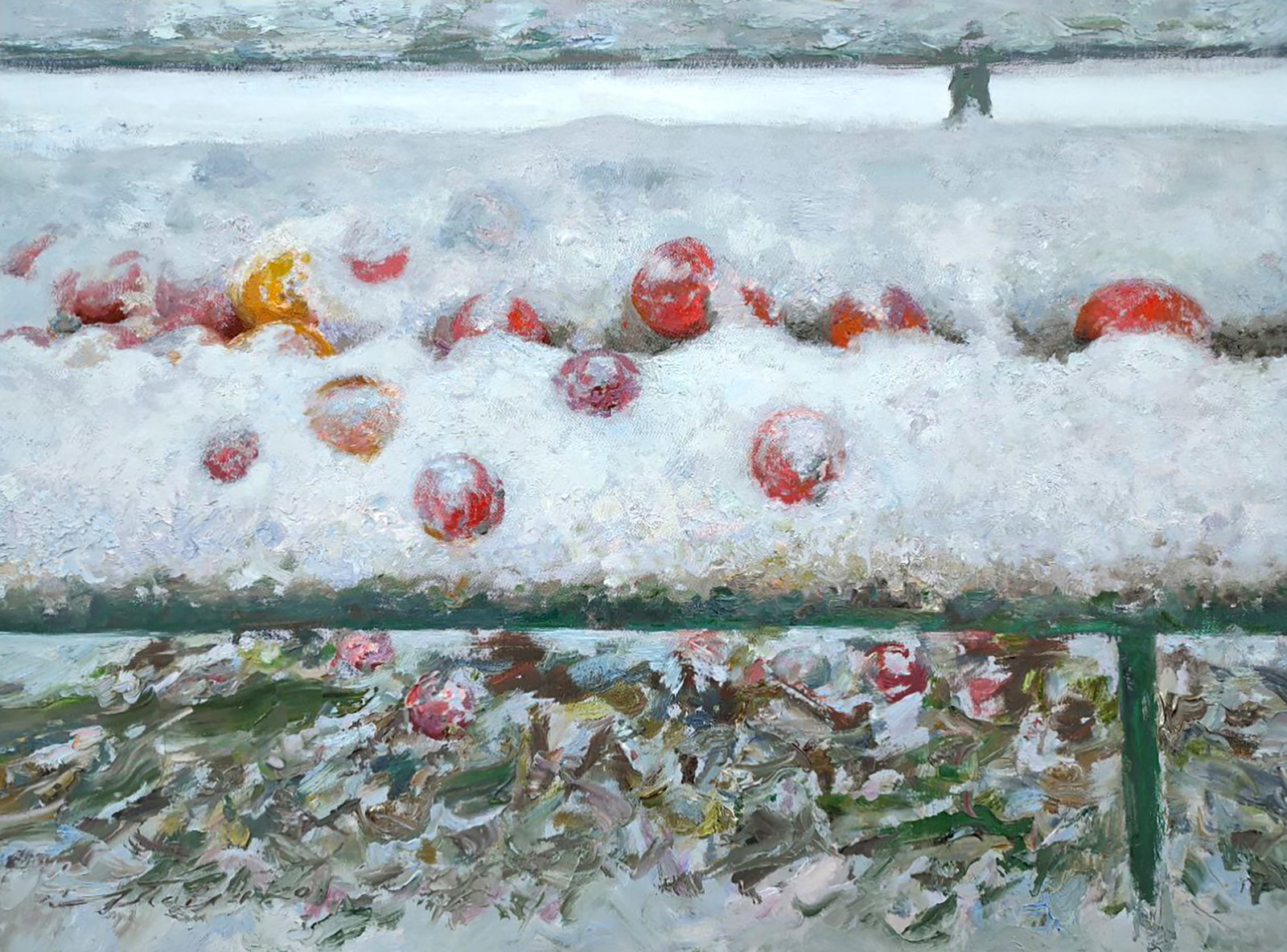 Oil painting In the parent's garden Leonid Pavlenko: Title : Oil painting In the parent's garden Leonid Pavlenko Description: 11PAVL Painter: Leonid Pavlenko Size: 60x80 cm/23.62x31.49 inches Components: oil, canvas Original painting CONDITION: excellen