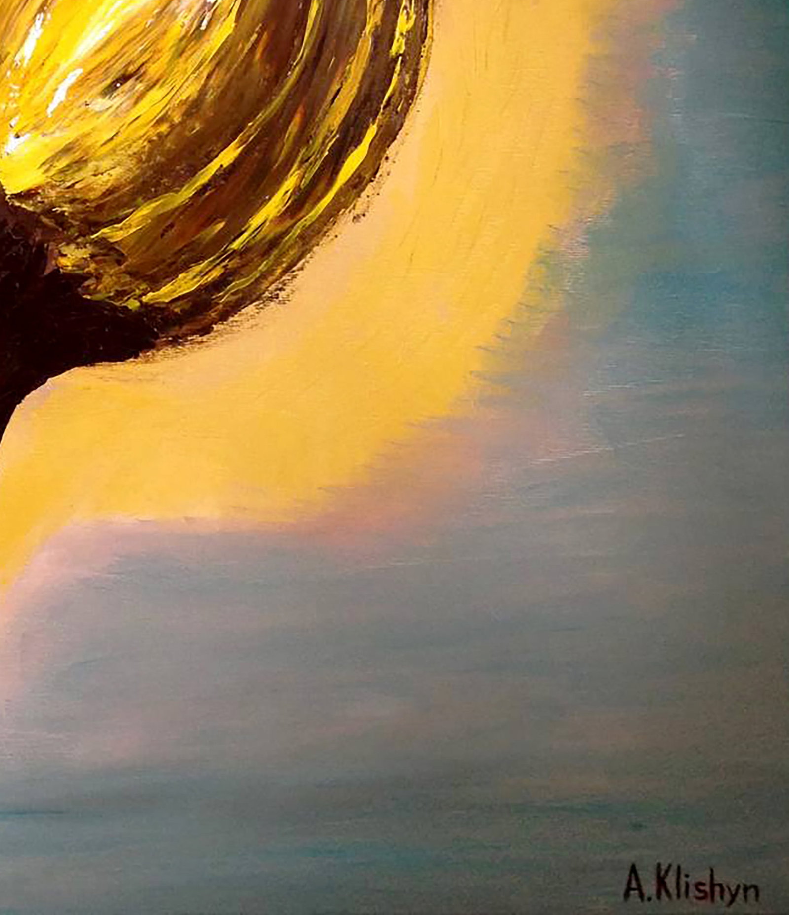Oil painting The birth of the universe Andriy Klishyn - 5