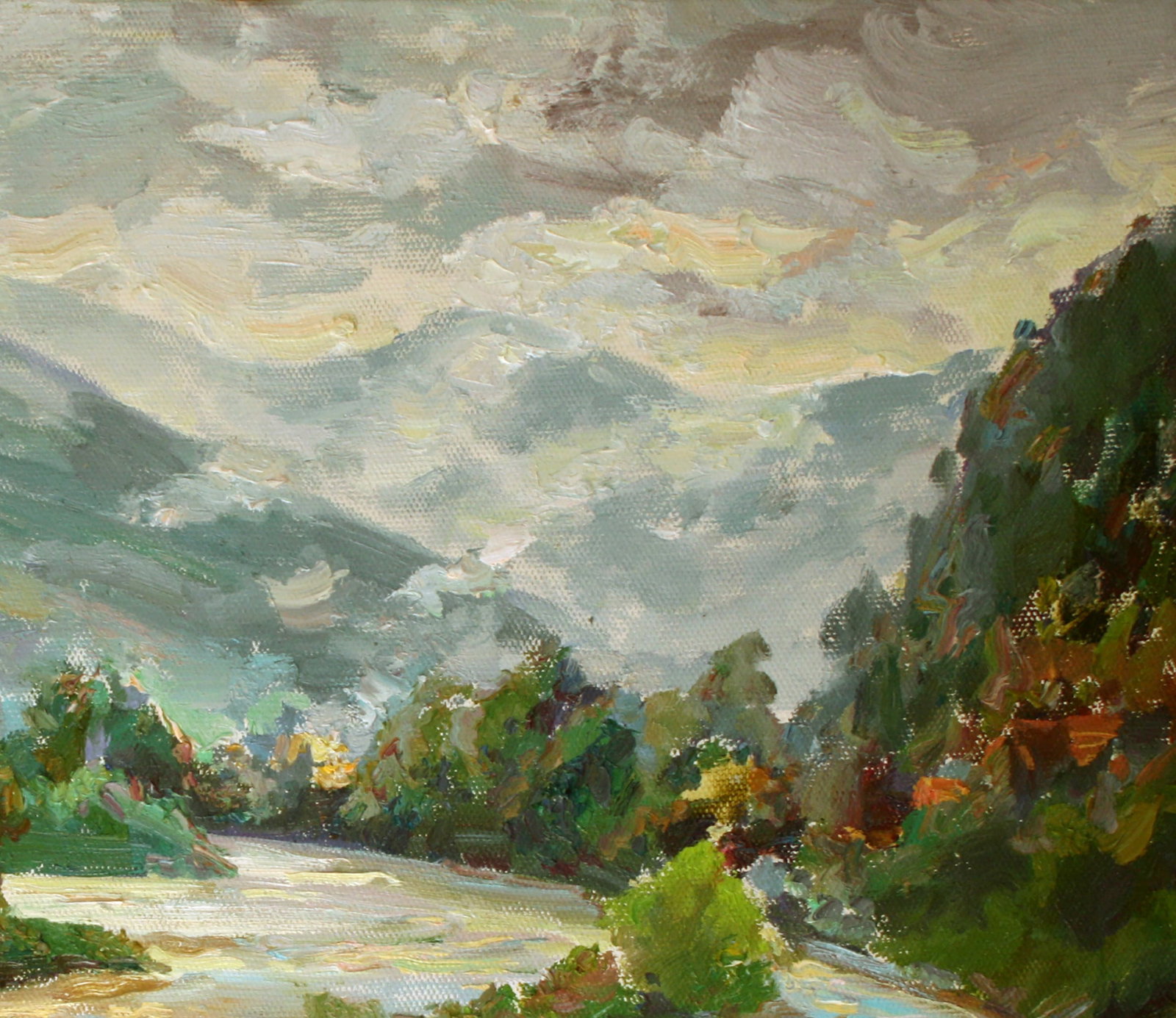 Oil painting Mountain river Leonid Pavlenko - 3