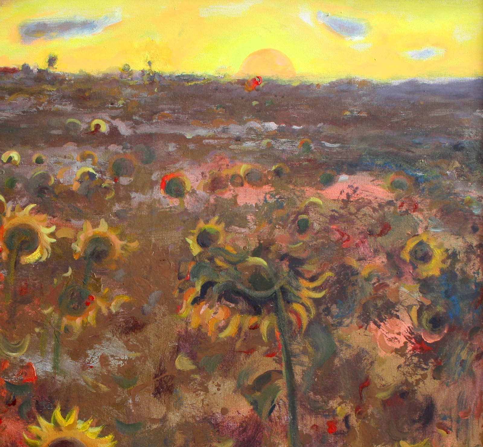 Acrylic painting Sun worshipers Leonid Pavlenko - 3