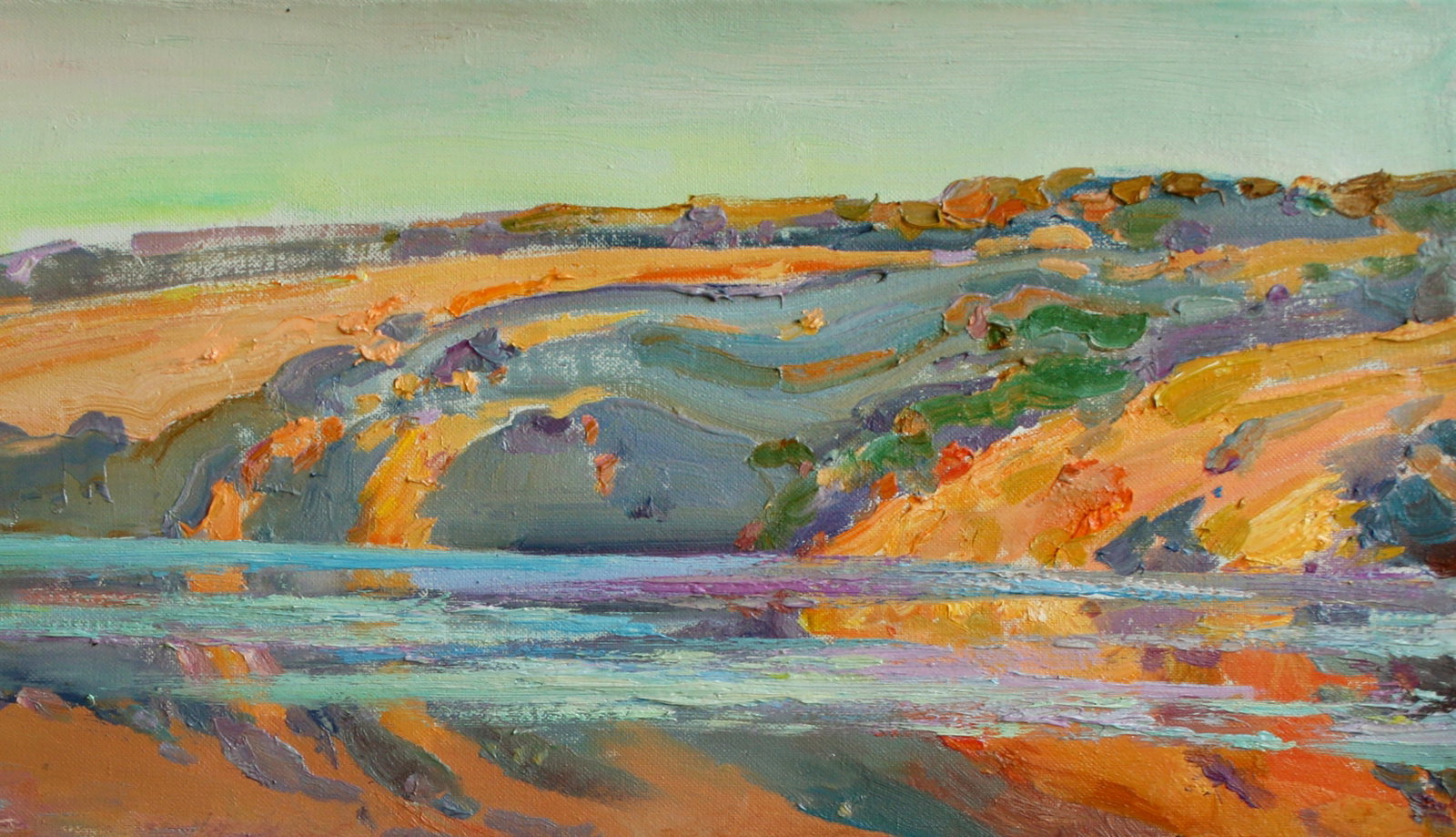 Oil painting Morning on the river Leonid Pavlenko - 3