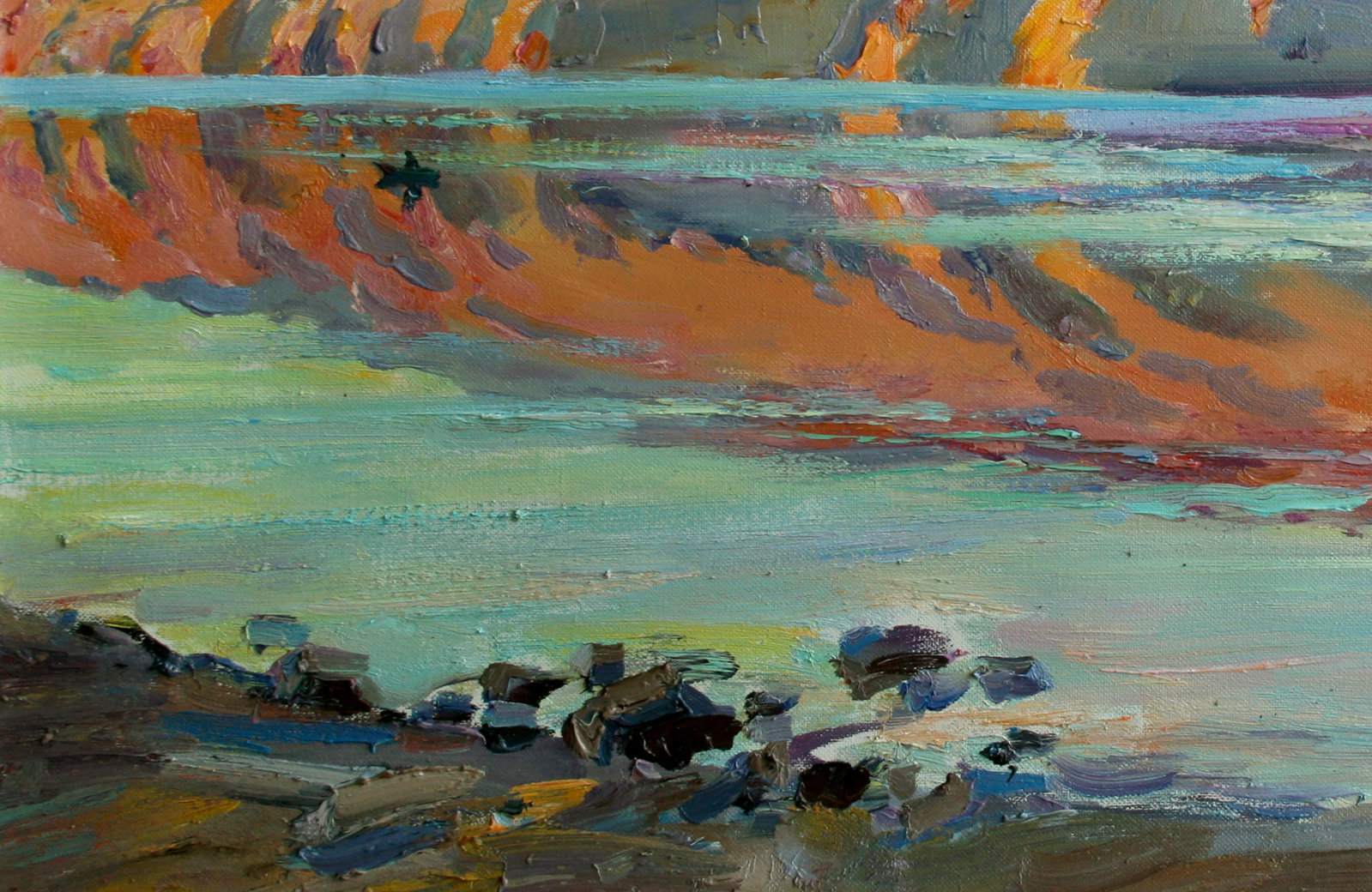 Oil painting Morning on the river Leonid Pavlenko - 4