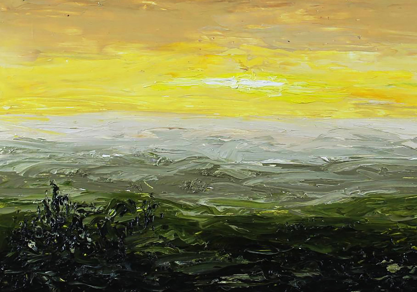 Oil painting Beige landscape Andriy Klishyn - 4
