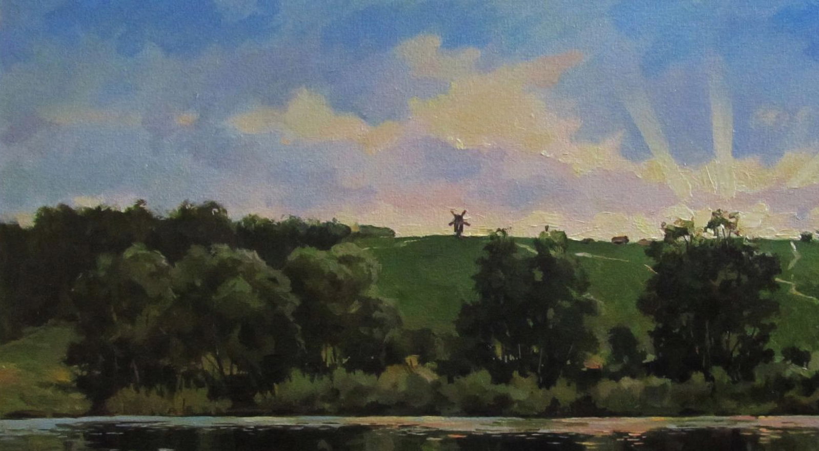 Oil painting Summer morning Alexander Guzev - 2