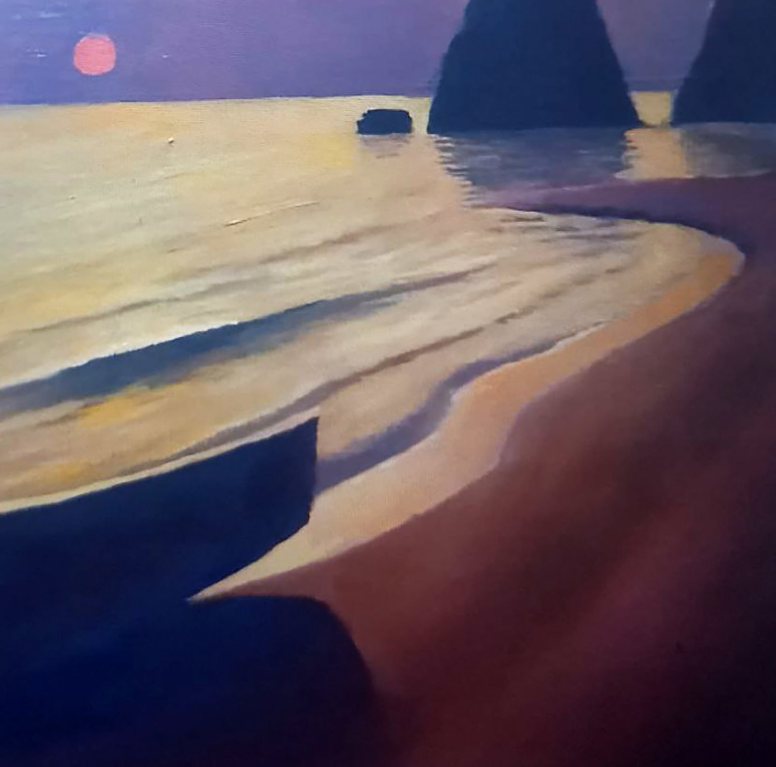 Oil painting Evening on the shore Alexander Strashevich - 5