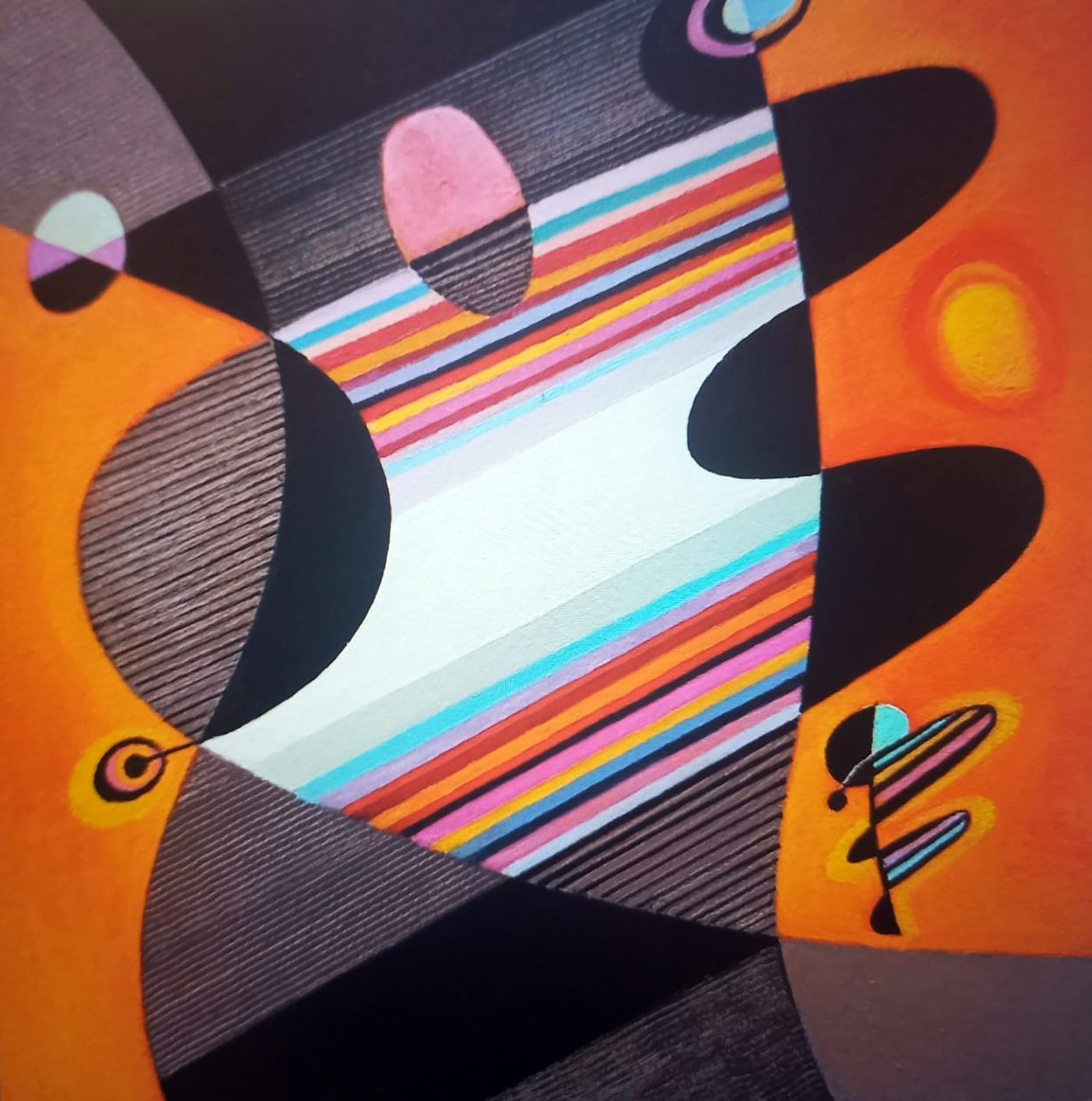 Oil painting Pulse Alexander Strashevich: Title : Oil painting Pulse Alexander Strashevich Description: 31STRASH Painter: Alexander Strashevich Size: 50x50 cm/19.68x19.68 inches Components: oil, cardboard Original painting CONDITION: excellen