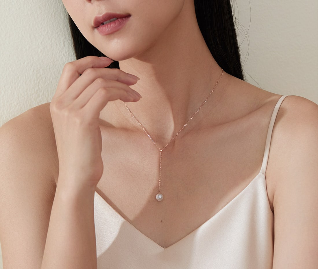 18K Gold Seawater Pearl Pendant - 2