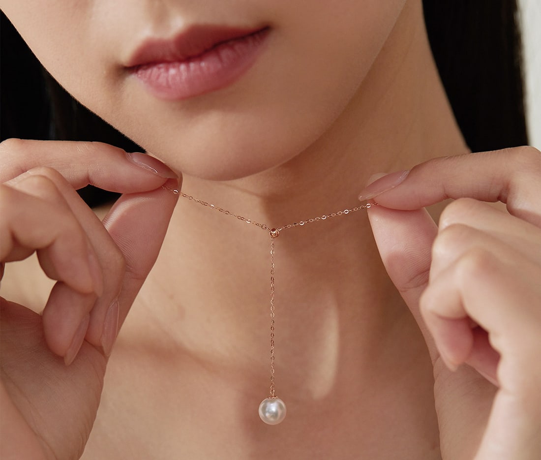 18K Gold Seawater Pearl Pendant - 3