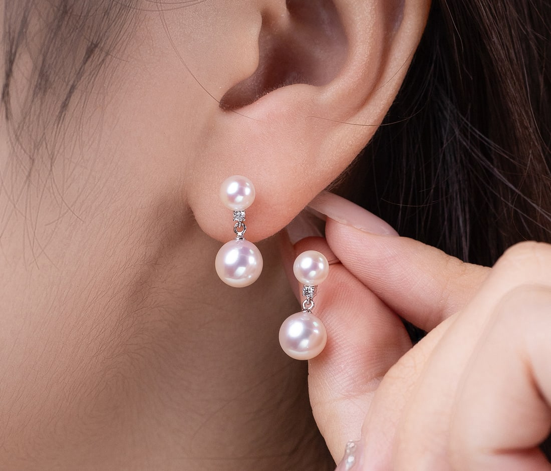 18K Gold AKOYA Pearl Earrings - 2