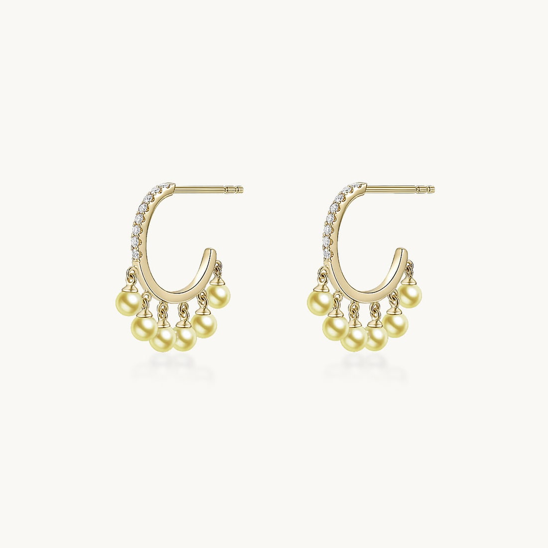 18K Gold AKOYA Seawater Pearl Earrings (1 of 4)