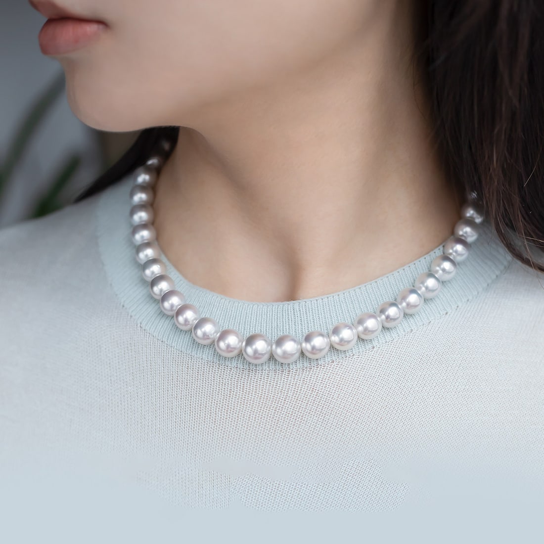 K Gold GIA Vivid Venus South Sea White Pearl Necklace - 3