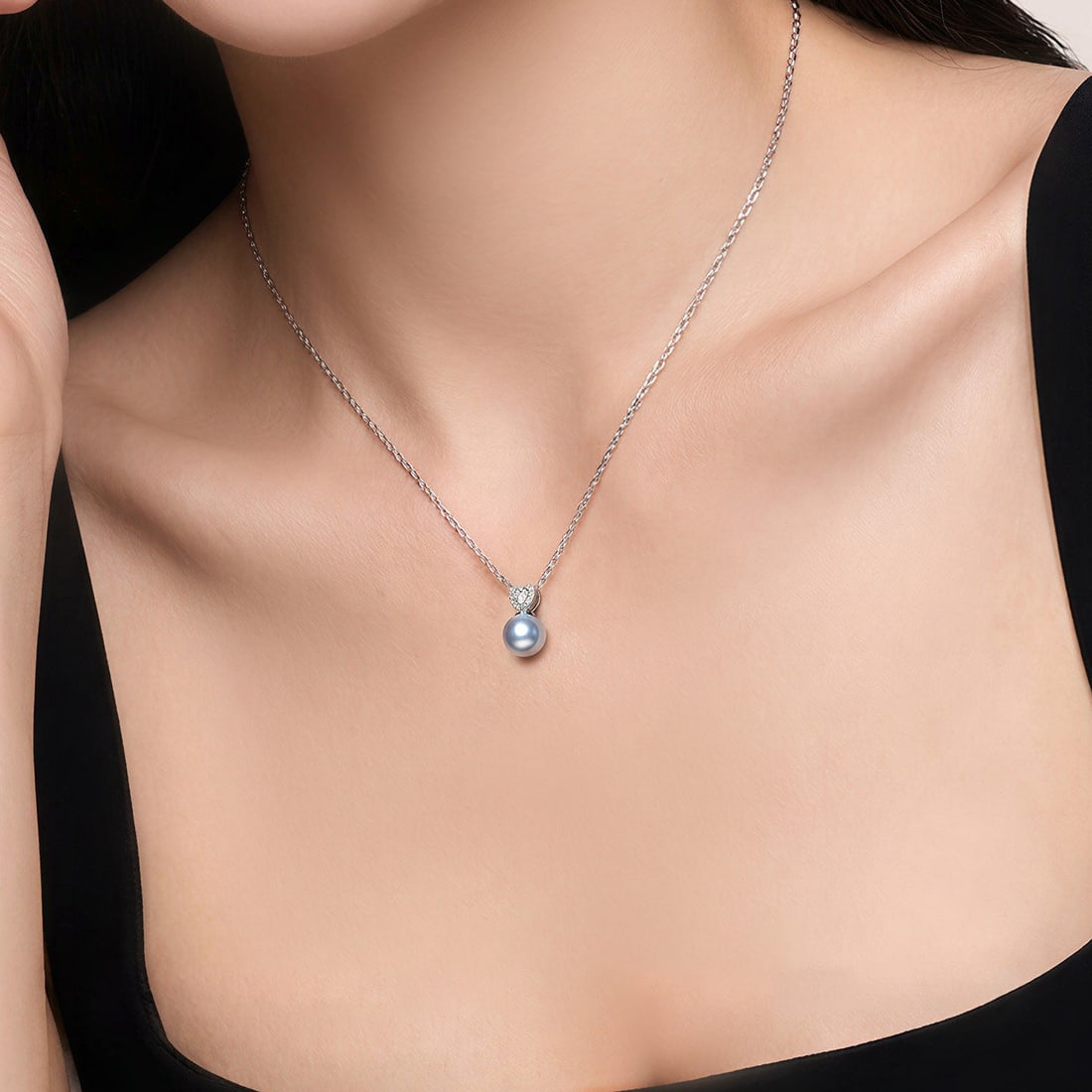 18K Gold Seawater Pearl Pendant Necklace - 2