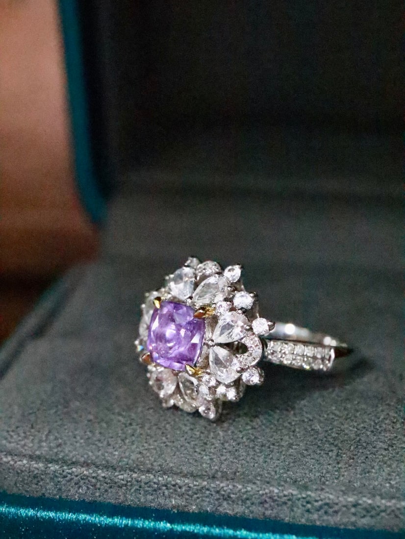 18K Gold Natural Sapphire Ring - 2