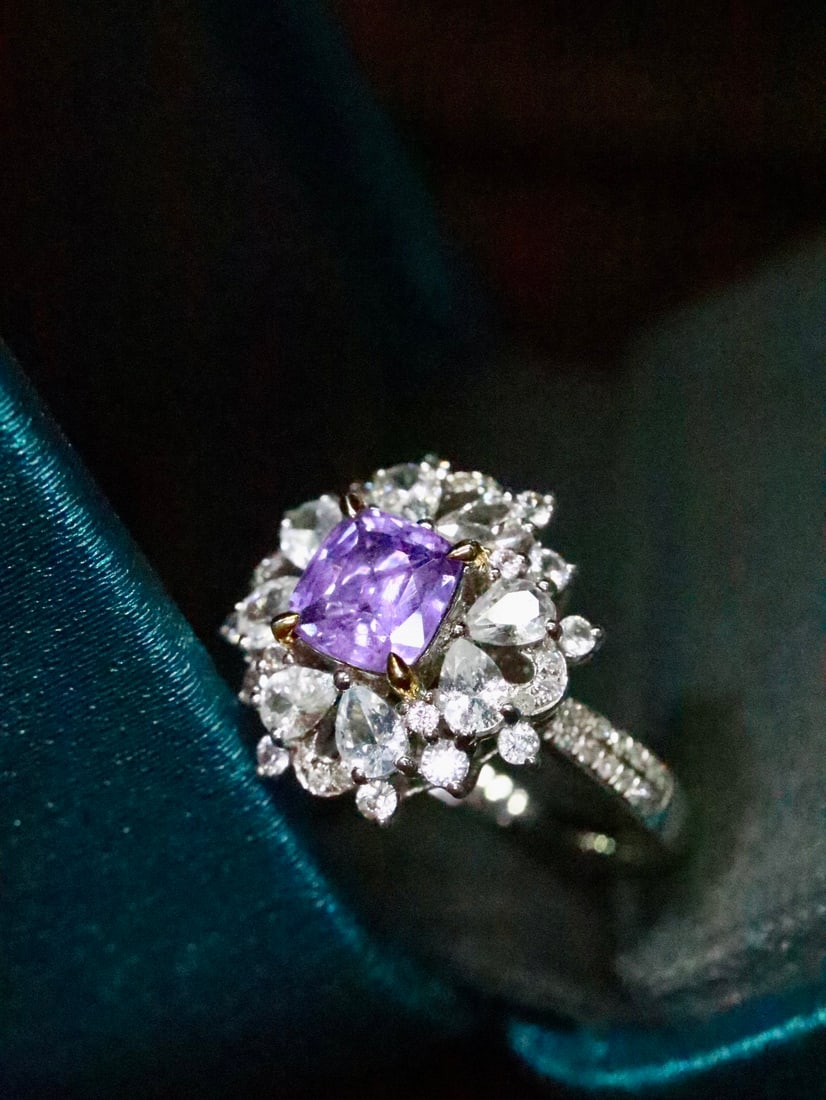 18K Gold Natural Sapphire Ring - 3