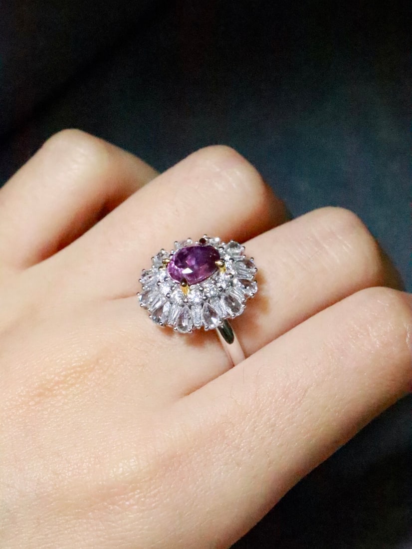 18K Gold Sapphire Ring - 5
