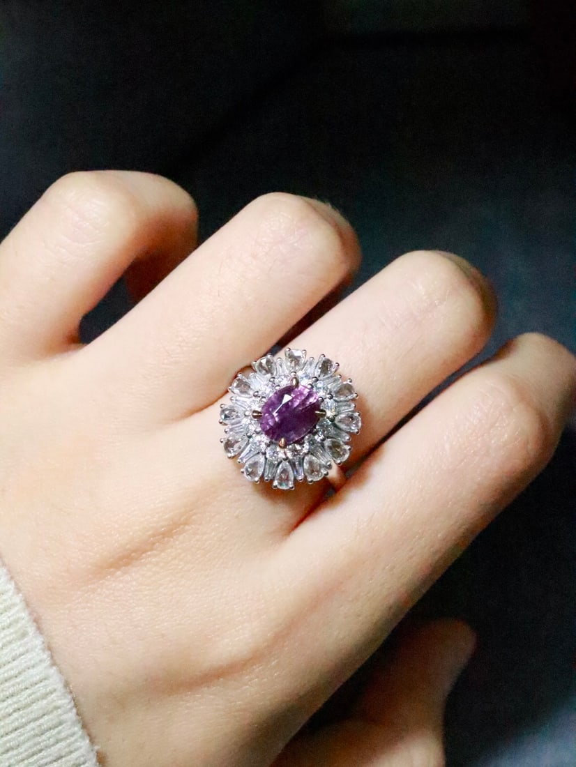 18K Gold Sapphire Ring - 6