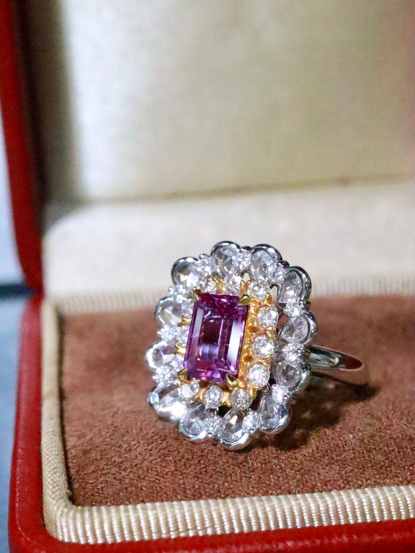 18K Gold Natural Blue Sapphire Ring - 2