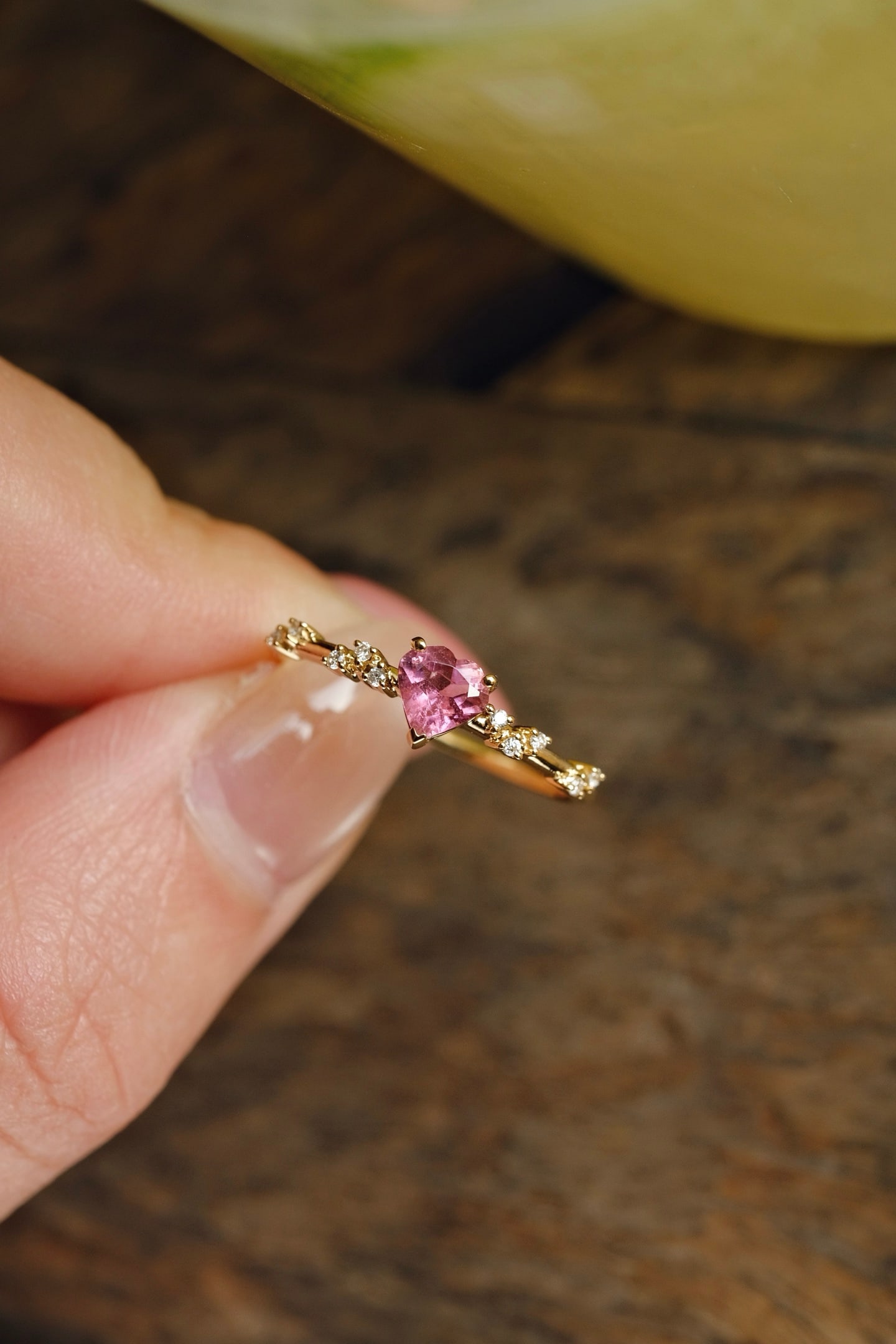 18K Gold Natural Tourmaline Ring - 2