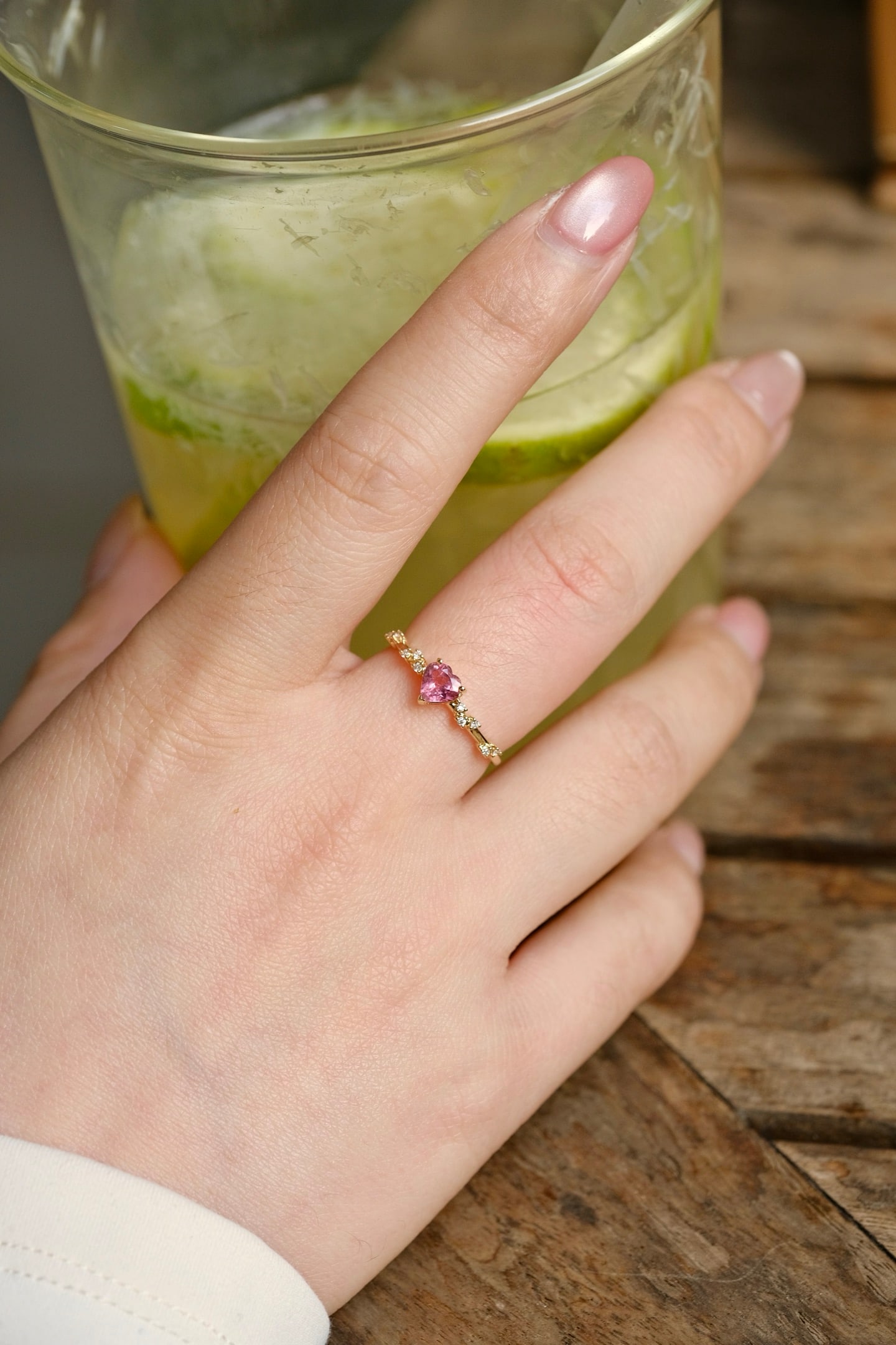 18K Gold Natural Tourmaline Ring - 3