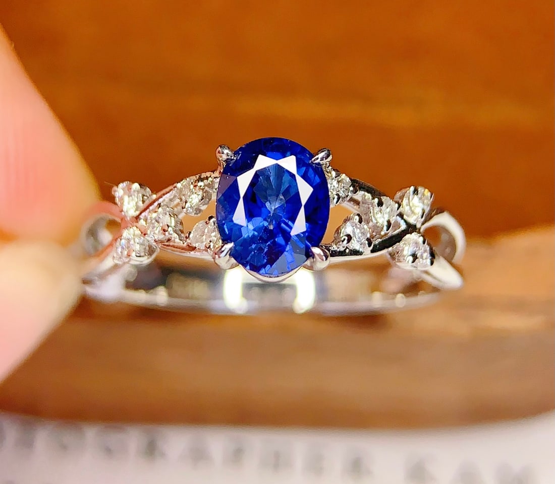18K Gold Natural Sapphire Ring - 2