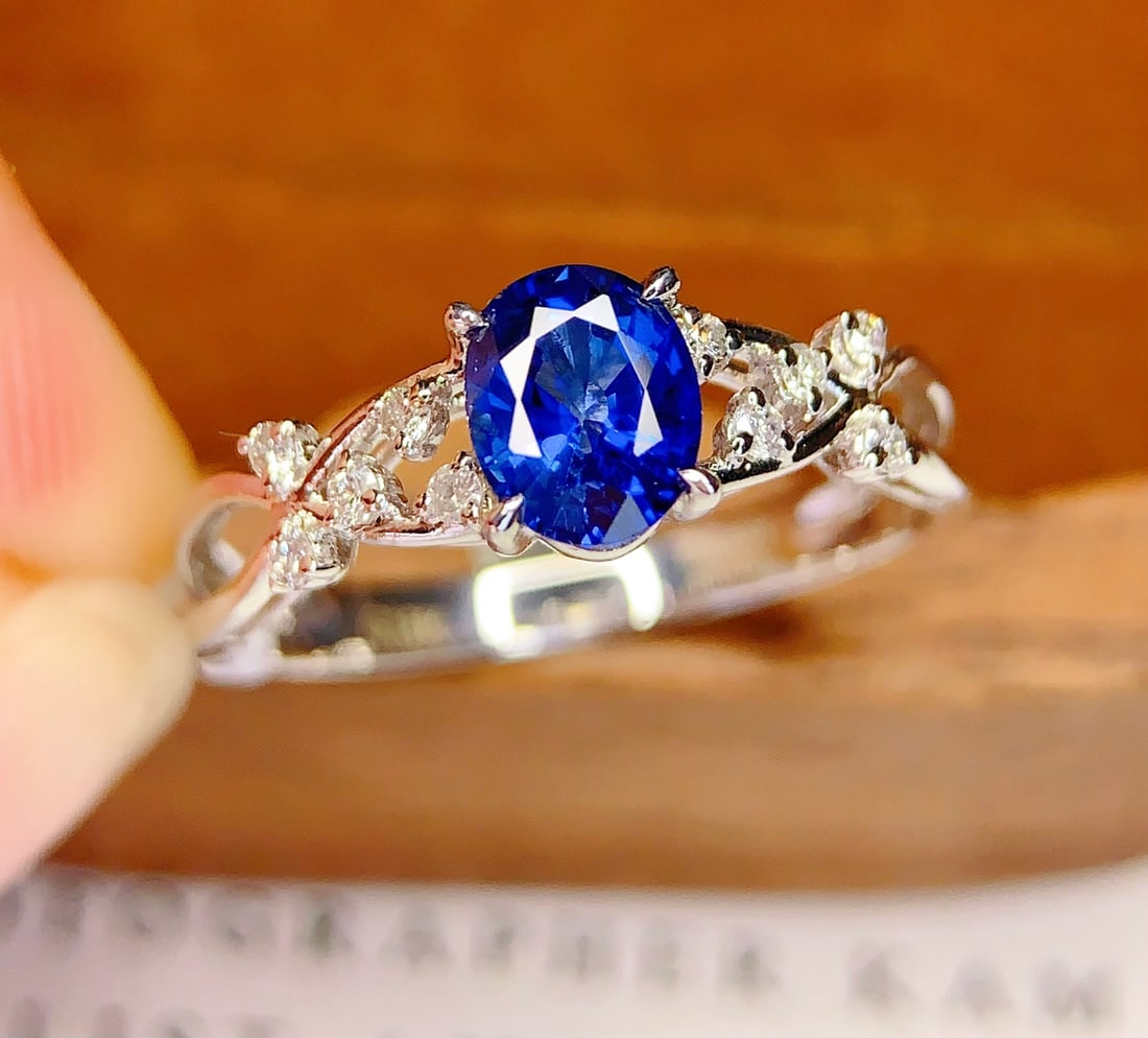 18K Gold Natural Sapphire Ring - 3