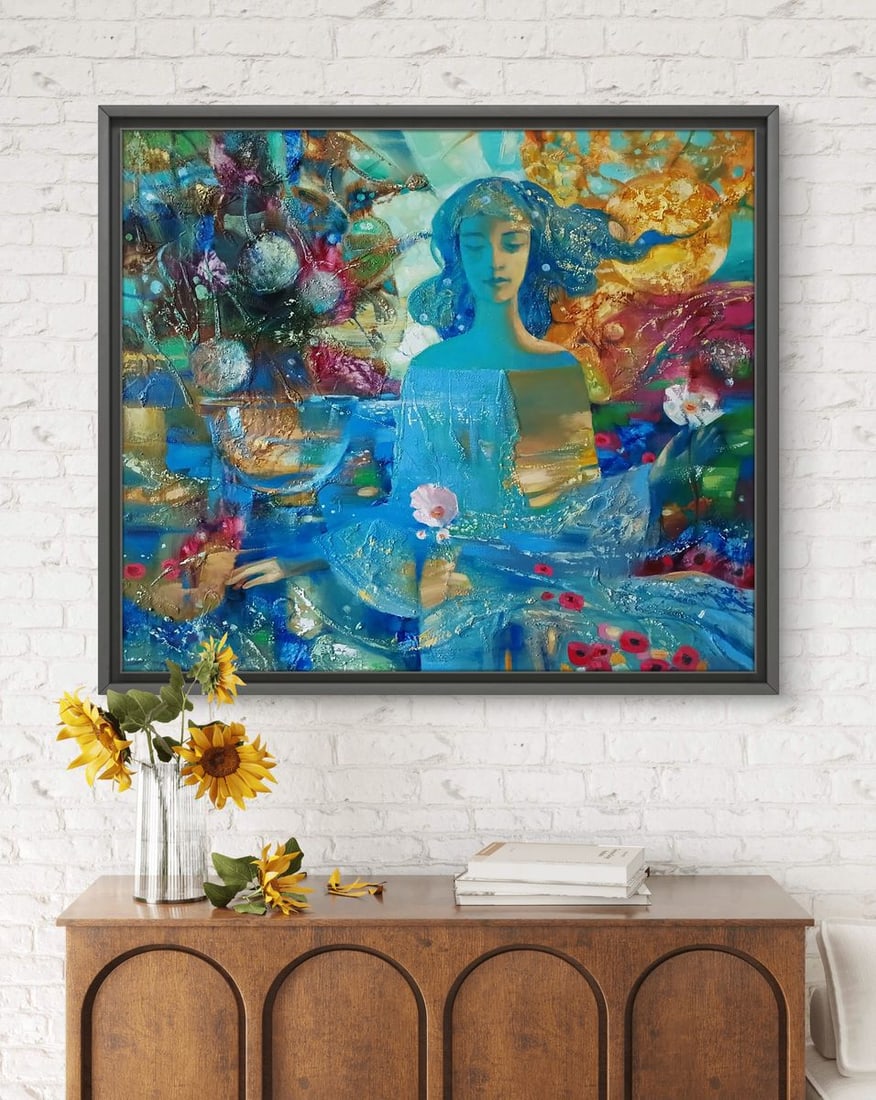 Abstract oil painting Aqua Vita Anatoly Tarabanov - 2
