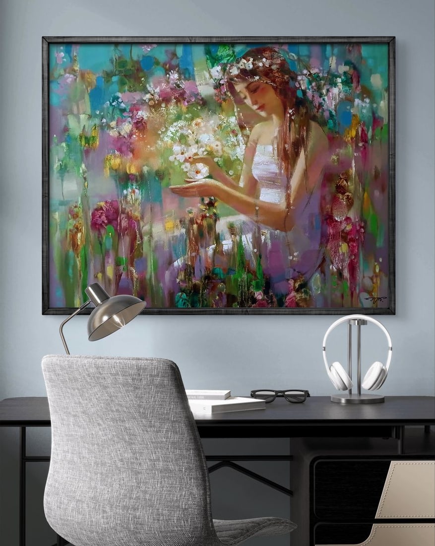 Abstract oil painting Spring Mirage Anatoly Tarabanov - 2