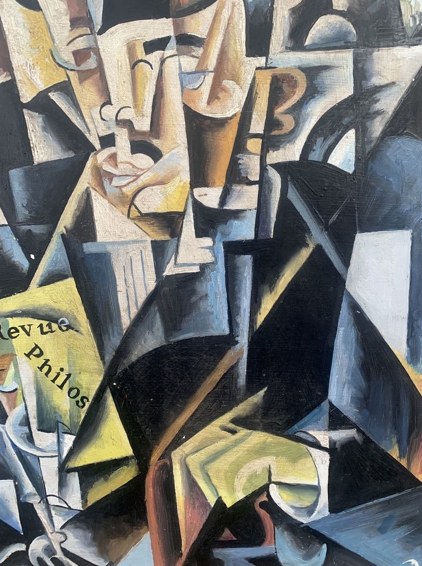 Abstract oil painting Business man (based on Lyubov Popova) V. Konotopsky - 7