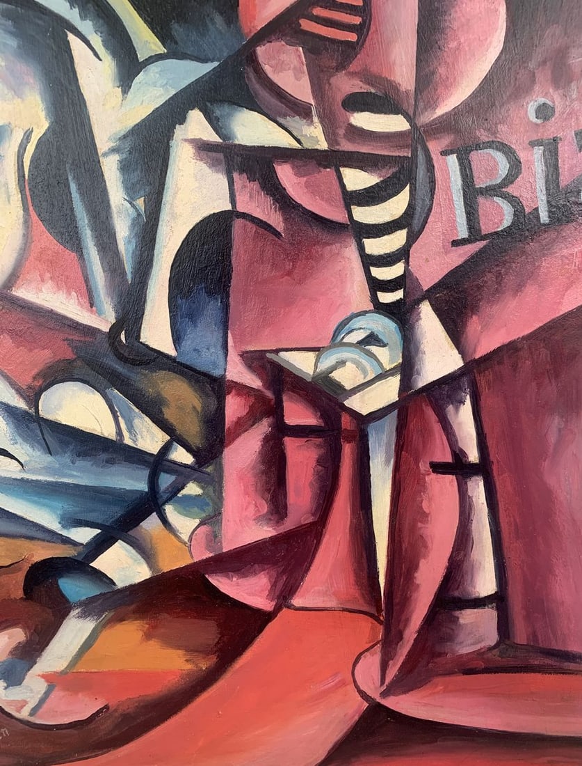Abstract oil painting Musical vibe (based on Lyubov Popova) V. Konotopsky - 6