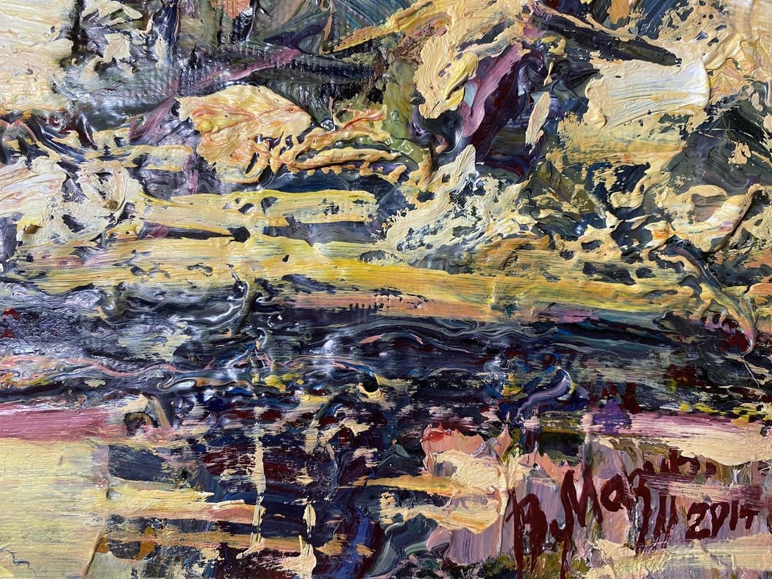 Oil painting Moonlit night Mazur Vladimir - 5