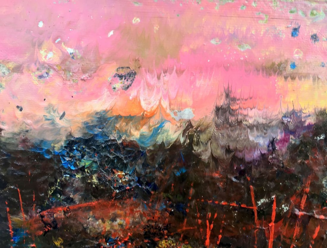 Abstract oil painting Warm evening Mazur Vladimir - 7