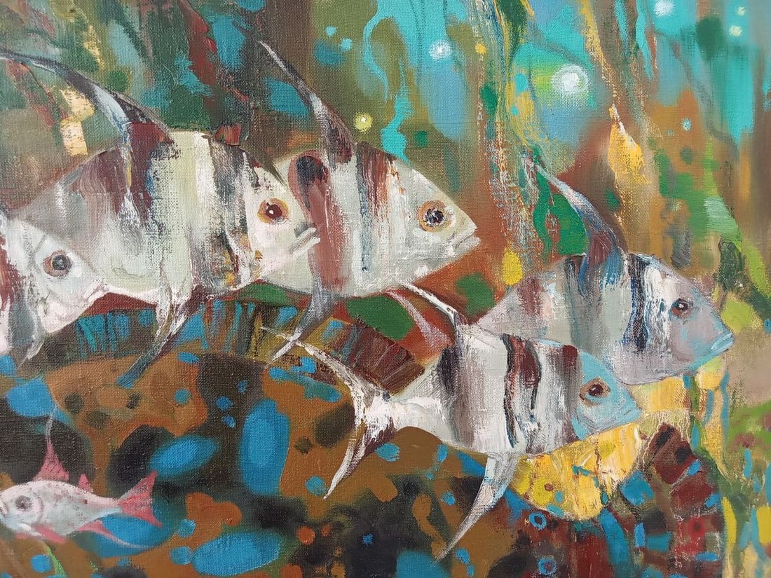 Oil painting Big fish Anatoly Borisovich Tarabanov - 7
