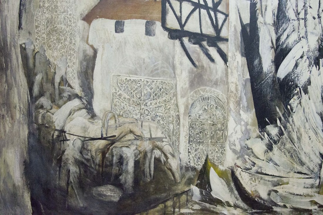 Abstract oil painting House by the shore Zebek Nelli Petrovna - 3