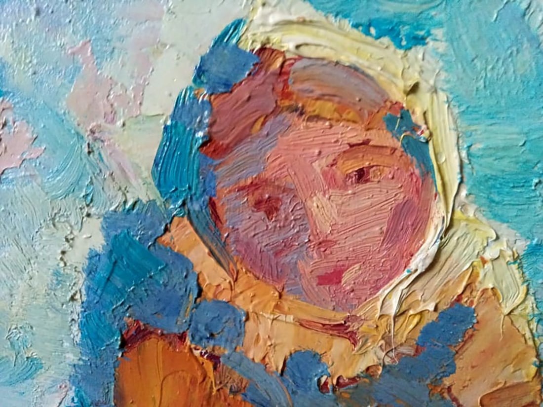 Oil painting The star came down clear Kalenyuk Alex - 2