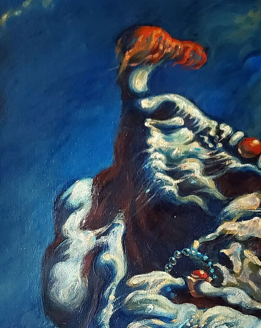 Oil painting Lord before the dark sky Daniil Litvinov - 2