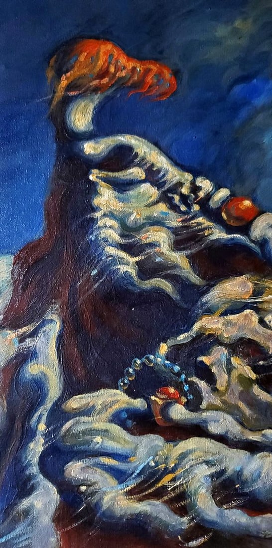 Oil painting Lord before the dark sky Daniil Litvinov - 4